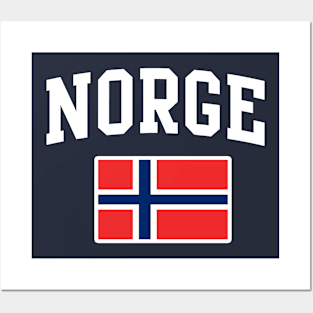 Norge Flag Norway Norwegian Posters and Art